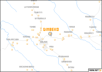 map of Dimbéko