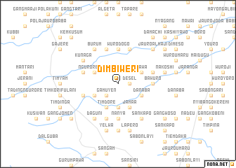 map of Dimbiweri