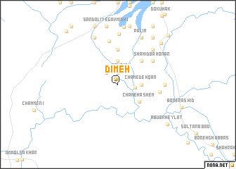 map of Dīmeh