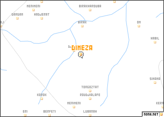 map of Diméza