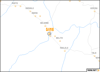 map of Dimé