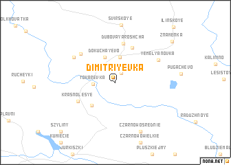 map of Dimitriyevka