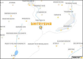 map of Dimitriyevka