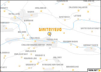 map of Dimitriyevo