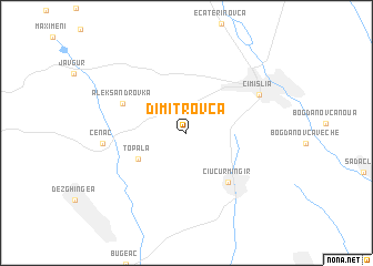 map of Dimitrovca