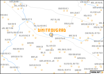 map of Dimitrovgrad