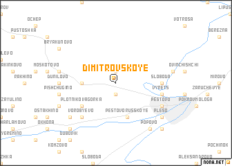 map of Dimitrovskoye