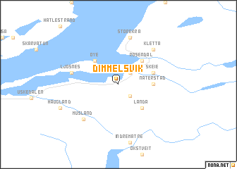 map of Dimmelsvik