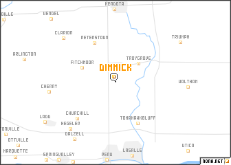 map of Dimmick