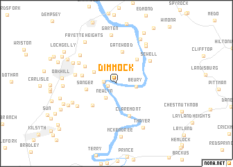 map of Dimmock