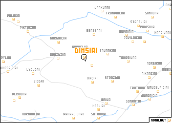 map of Dimšiai