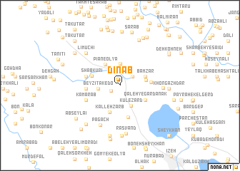 map of Dīnāb