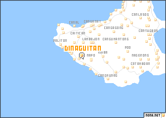 map of Dinaguitan