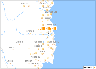 map of Dinaigan