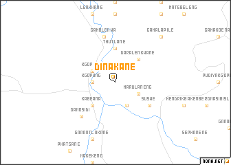 map of Dinakane