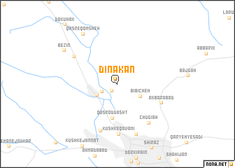 map of Dīnakān