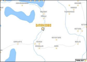 map of Dinakobo