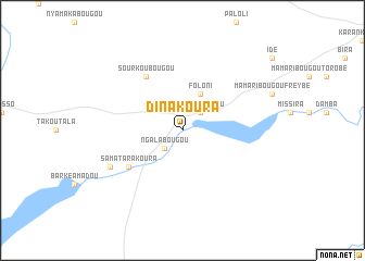 map of Dinakoura