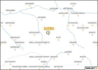 map of Dīnak