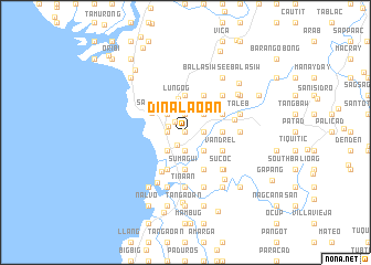 map of Dinalaoan