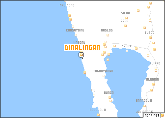 map of Dinalingan