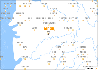 map of Dinam