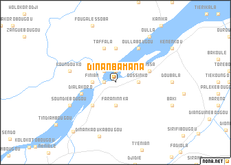 map of Dinan Bamana