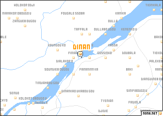 map of Dinan