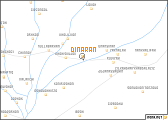 map of Dīnārān