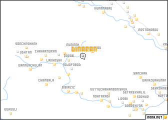 map of Dīnārān