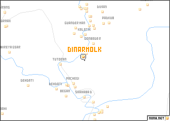 map of Dīnār Molk