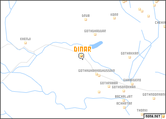 map of Dīnār