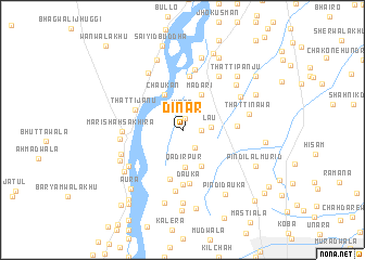 map of Dīnār