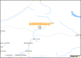 map of Dinas Mawddwy