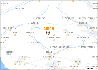 map of Dinas