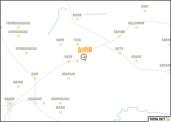 map of Dina