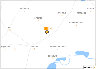 map of Dinâ