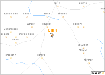 map of Dina