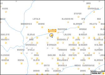 map of Dina