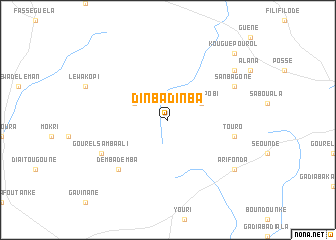 map of Dinba Dinba