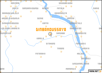 map of Dinba Moussaya