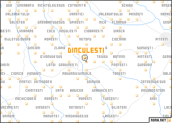 map of Dinculeşti