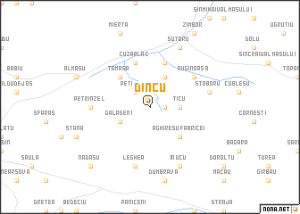 map of Dîncu