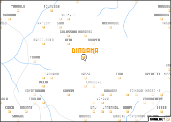 map of Dindama