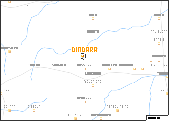 map of Dindara