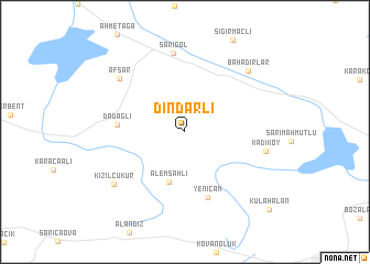 map of Dindarlı