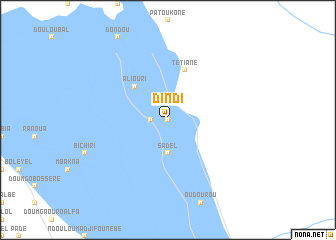map of Dindi