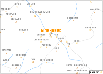 map of Dīnehgerd