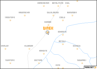 map of Dinek