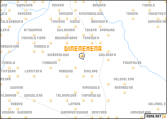 map of Dinénéména